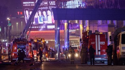 Moskova'daki terör saldırısından geriye kalan kareler...