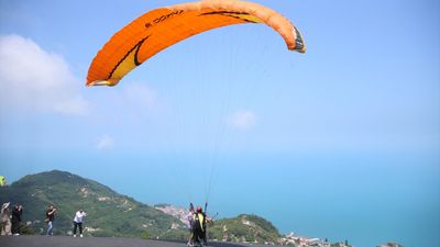 Ordu'da yamaç paraşütü heyecanı