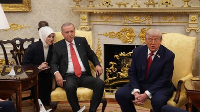 Cumhurbaşkanı Erdoğan ile ABD Başkanı Trump'ın görüşmesinden tarihi kareler