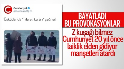 Üsküdar'daki görüntü Cumhuriyet gazetesini korkuttu