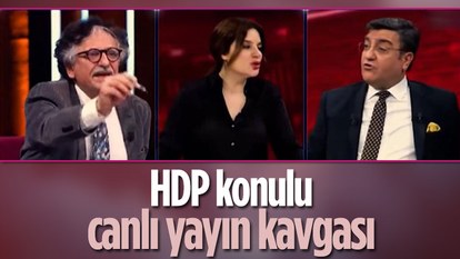 Canlı yayında HDP kavgası