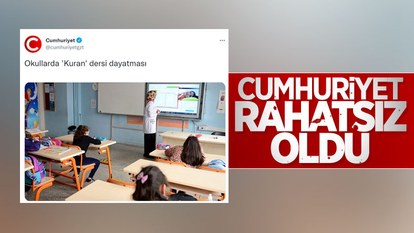 Cumhuriyet gazetesi Kur'an derslerine tepki gösterdi