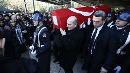 Mersin'deki kazada şehit olan Eren Öztürk, son yolculuğuna uğurlandı