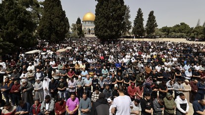 İşgal altındaki Kudüs'te Ramazan ayının üçüncü cuma namazı