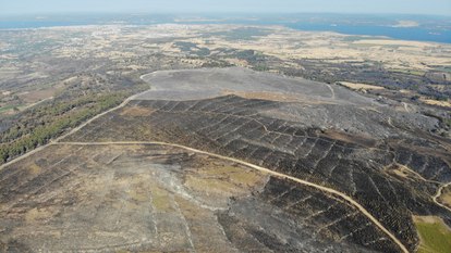 Çanakkale'de orman yangını 52 saat sonra kontrol altına alındı