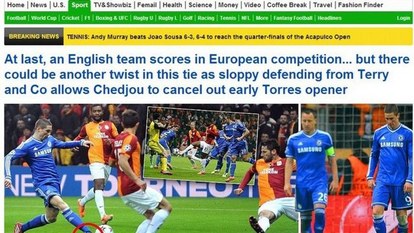 Galatasaray - Chelsea maçı dış basında