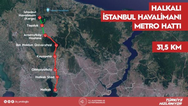 Abdulkadir Uraloğlu Halkalı-İstanbul Havalimanı Metro Hattı'nda çalışmaları  inceledi