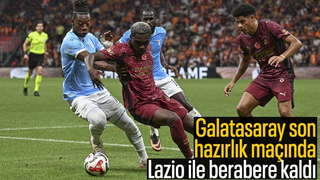 Galatasaray, Lazio ile berabere kaldı