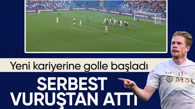 Kevin De Bruyne siftah yaptı! Napoli, Sassuolo deplasmanında kazandı
