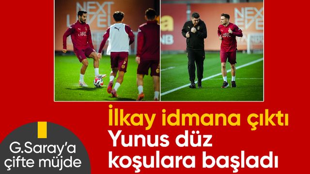 Galatasaray, Gençlerbirliği maçının hazırlıklarını sürdürdü