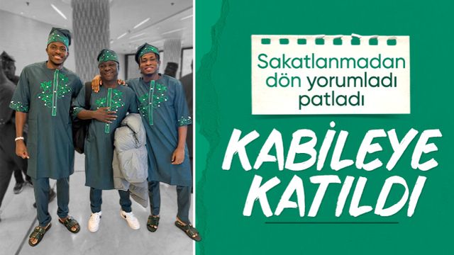 Victor Osimhen, milli takım kampındaki kıyafetiyle dikkat çekti