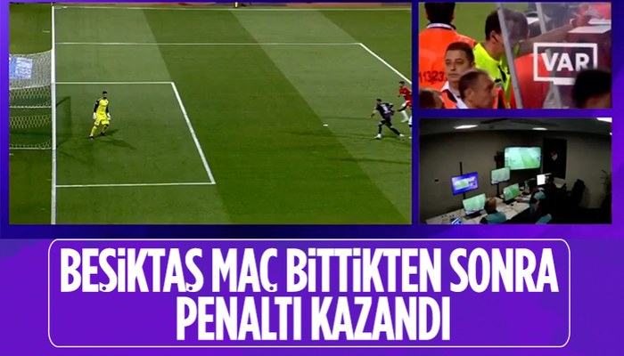 Maç bitti, Beşiktaş penaltı kazandı