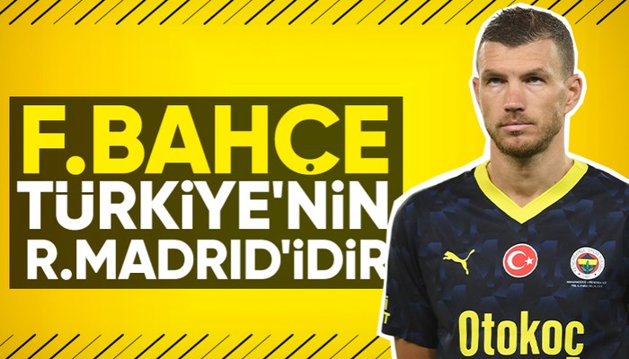 Edin Dzeko: Türkiye'nin Real Madrid'i Fenerbahçe'dir
