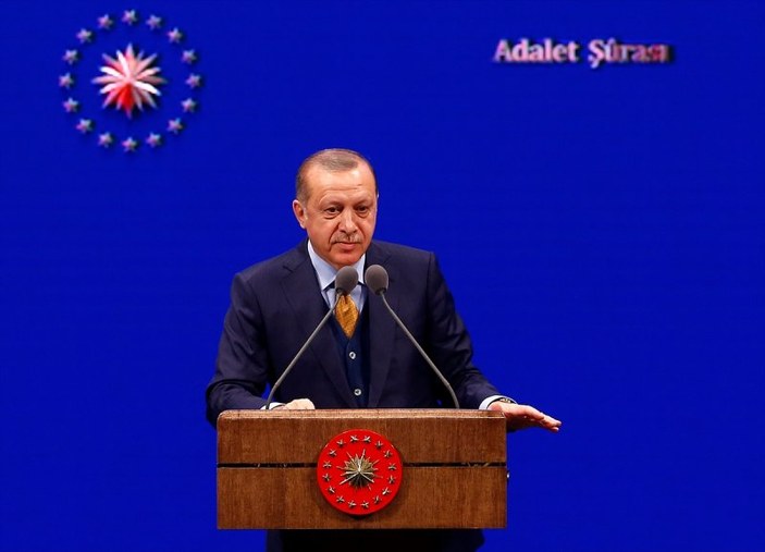 Cumhurbaşkanı Erdoğan Adalet Şurası'nda