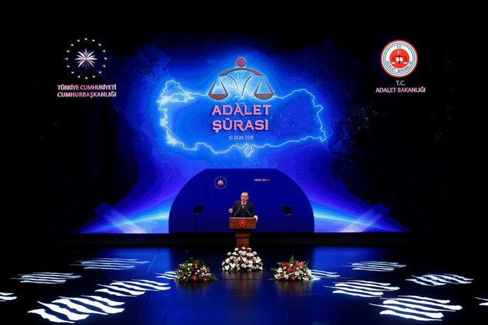 Cumhurbaşkanı Erdoğan Adalet Şurası'nda