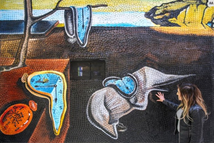Van'da atıklardan sanat eserleri sokakları süslüyor