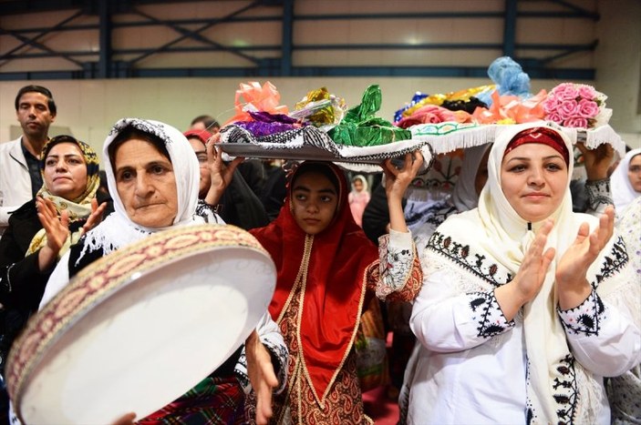 İran'da Türkmen düğününden renkli kareler