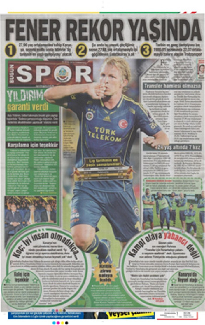 Spor gazetelerinin manşetleri (25-01-2014)