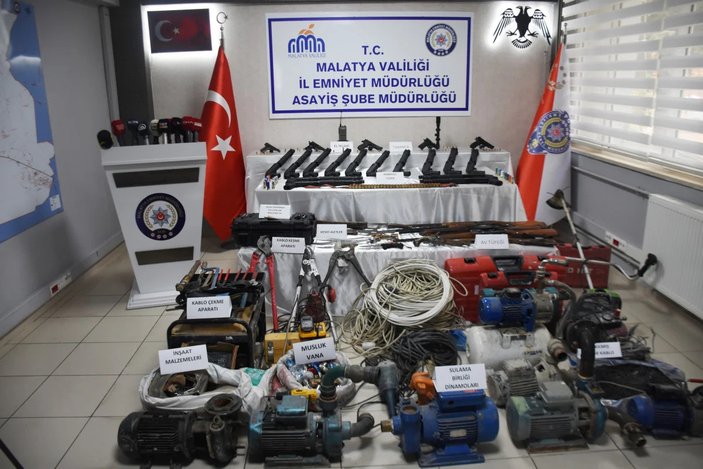 Malatya'da hırsızlık çetesine operasyon: 12 gözaltı