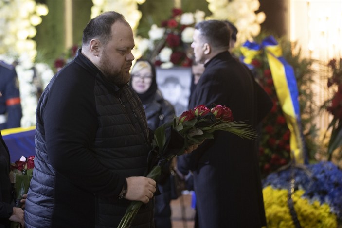 Ukrayna'da helikopter kazasında ölenler için tören düzenlendi