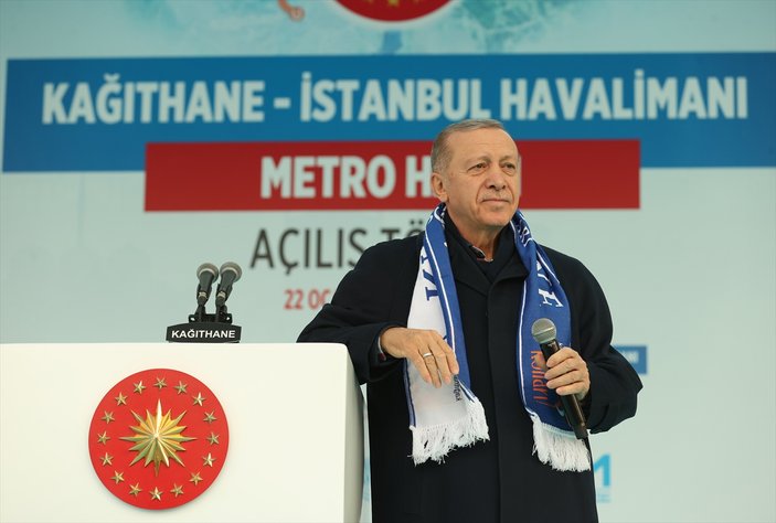 Cumhurbaşkanı Erdoğan'dan muhalefete metro tepkisi