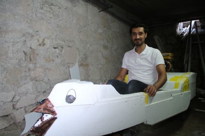 Eskişehir’de uçma hayali için mikrolayt tasarladı