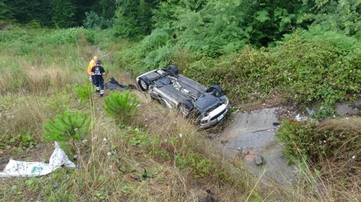 Çekmeköy’de takla atan aracın sürücüsü öldü