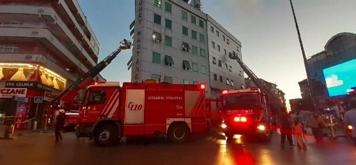 Fotoğraf//Esenler'de özel hastanede yangın -7