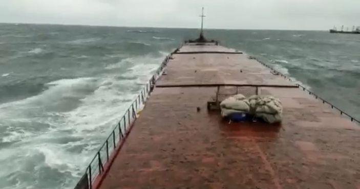 d Bartın'da batan gemi
