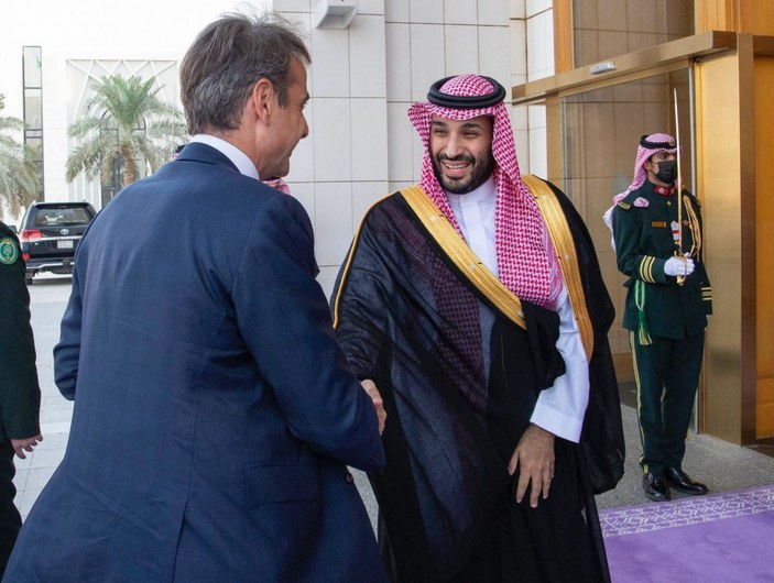 Suudi Arabistan Veliaht Prensi Selman, Yunanistan Başbakanı Miçotakis ile bir araya geldi -2