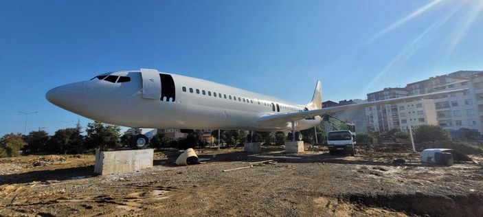 Trabzon'da pistten çıkan uçak, pide salonuna dönüştürülecek