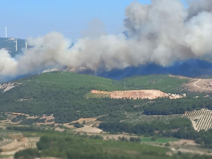 Soma'daki 16 saatlik orman yangınında 60 hektar alan zarar gördü -9
