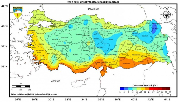 Ekimde, Antalya'da 41,2 derece ile sıcaklık rekoru -2