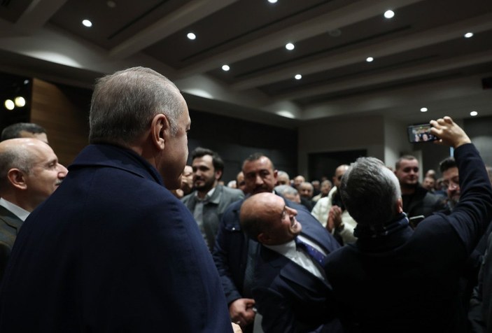 Erdoğan İstanbul'da minibüs odaları başkanları ve şoförler ile buluştu -2