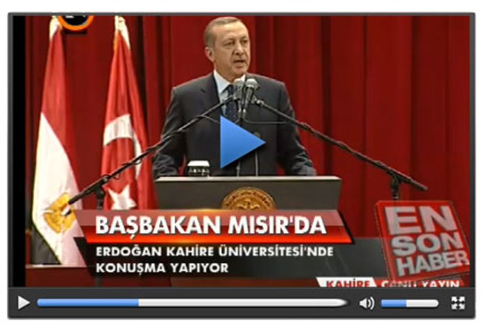 Erdoğan'ın Kahire Üniversitesi konuşması
