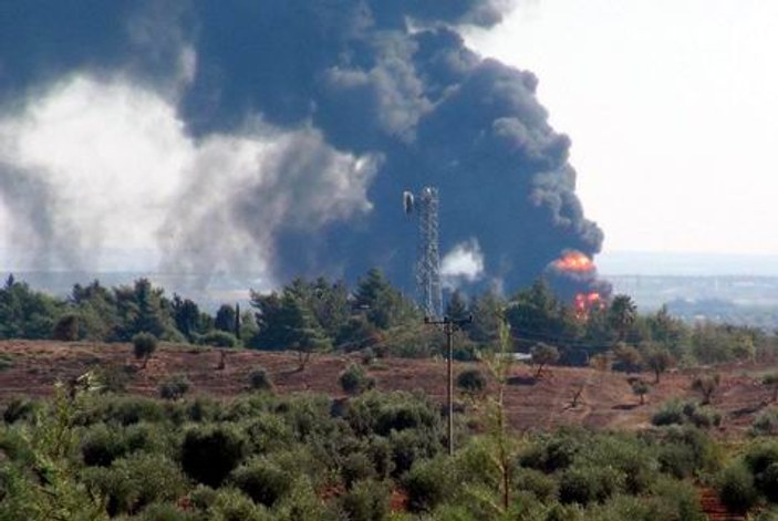 Suriye sınırındaki rafineride patlama