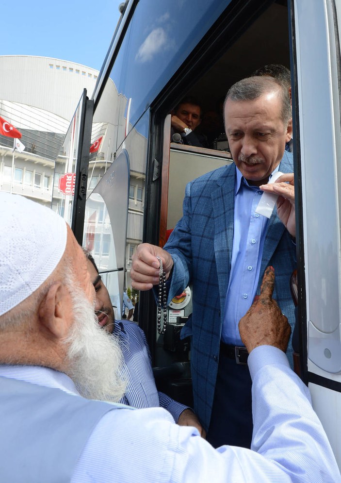 Vatandaştan Erdoğan'a hediye tespih
