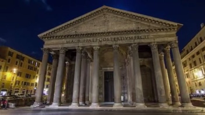 Roma'nın tarihi yerleri timelapse ile görüntülendi