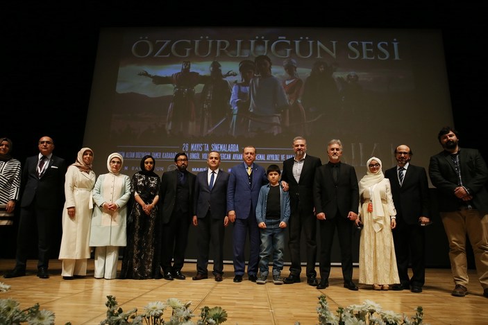 Cumhurbaşkanı Erdoğan film gösterimine katıldı