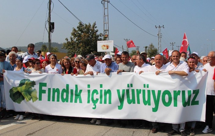 CHP'nin 'Fındık İçin Yürüyoruz' etkinliği