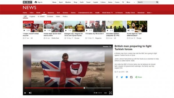 İngiliz BBC, PKK'nın sözcülüğünü yapıyor