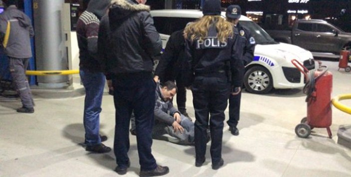 Bursa'da soyguncu benzinlik çalışanını soydu