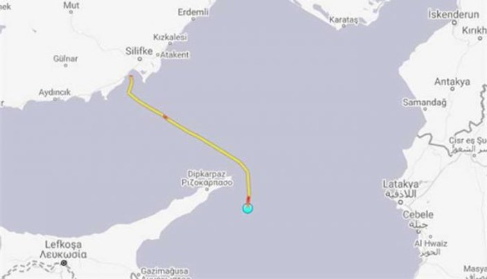 Sondaj gemisi Yavuz Kıbrıs'ta