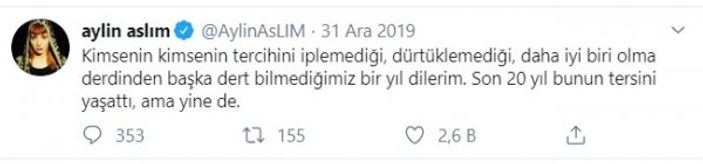 Aylin Aslım'ın Kerem Bürsin tweetleri