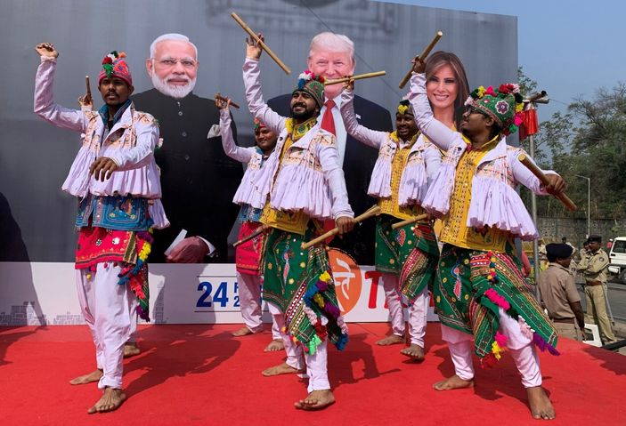 r ABD Başkanı Trump, Hindistan'da