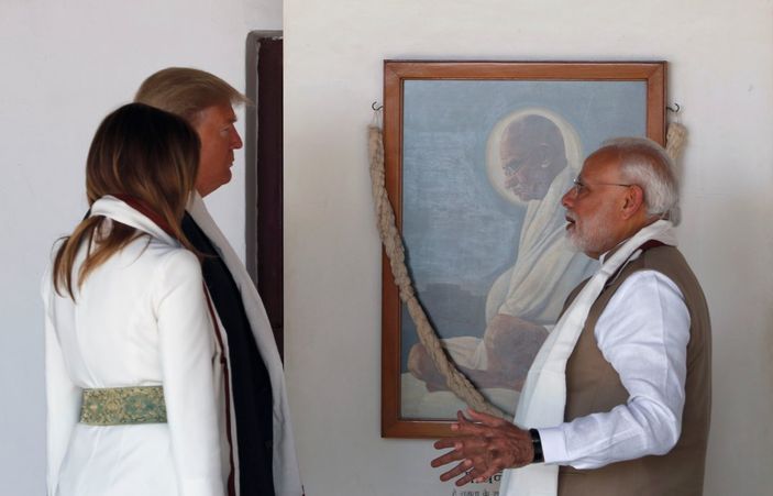 r ABD Başkanı Trump, Hindistan'da