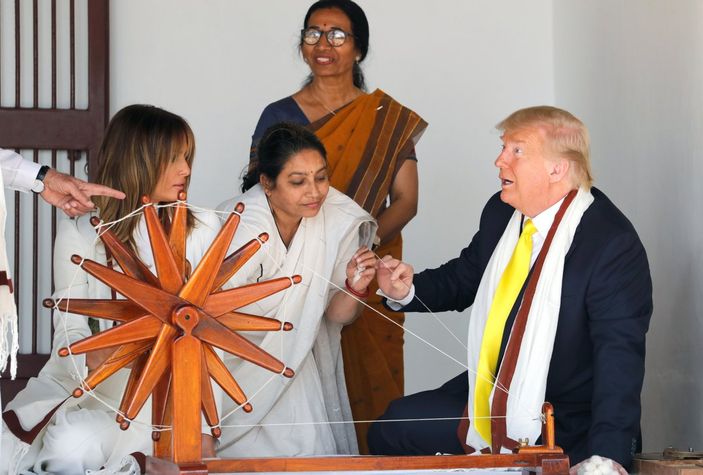 r ABD Başkanı Trump, Hindistan'da