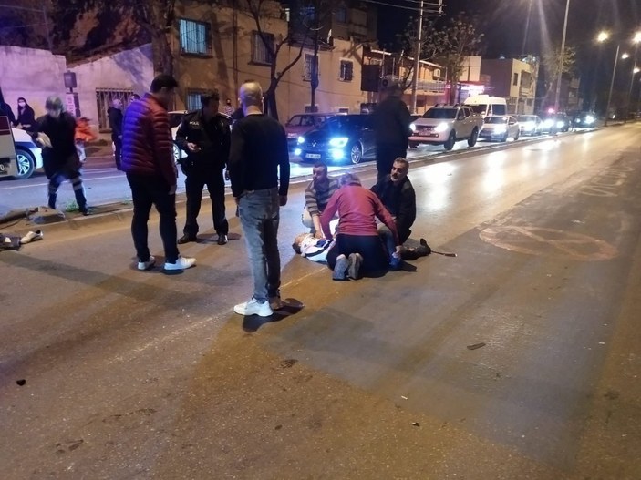 İzmir'deki kaza güvenlik kamerasına yansıdı