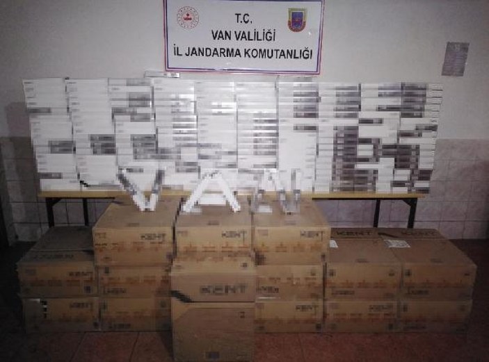 Van'da 18 bin paket kaçak sigara ele geçirildi