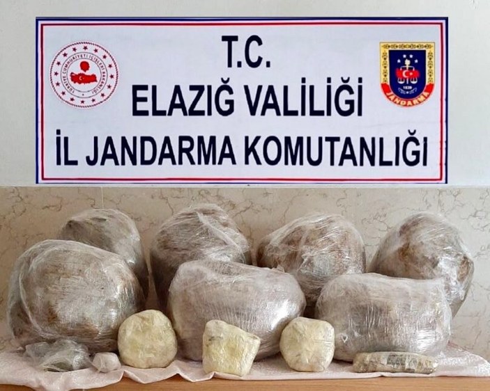 Elazığ'da 62 kilo toz esrar ele geçirildi